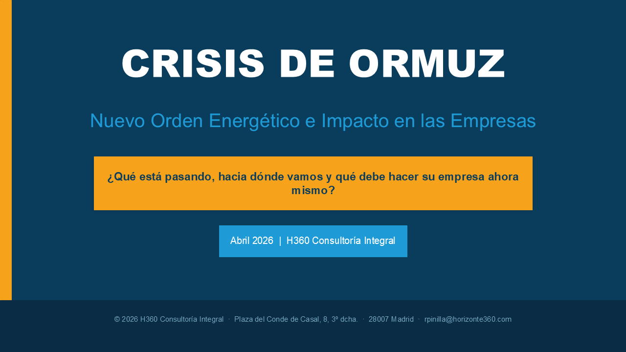 Crisis de Ormuz: Nuevo Orden Energético y su impacto en las empresas